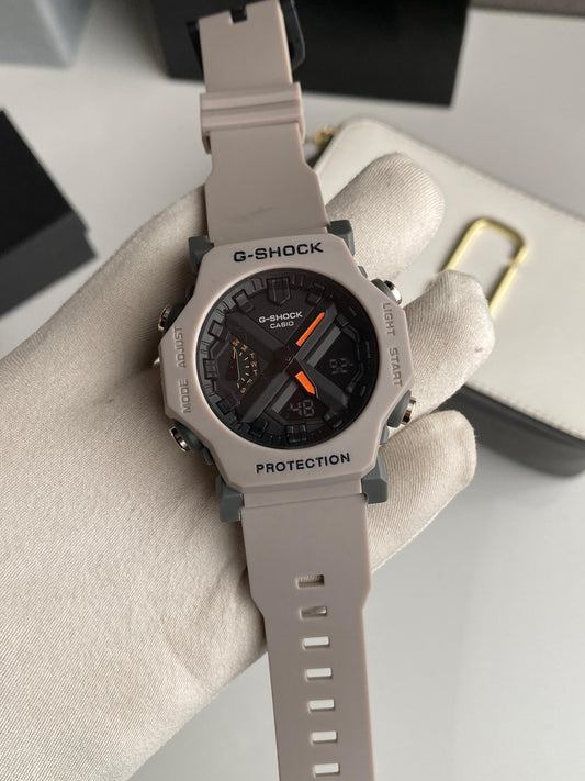 Grey digital plus analog with premium silicone strap watch for men
