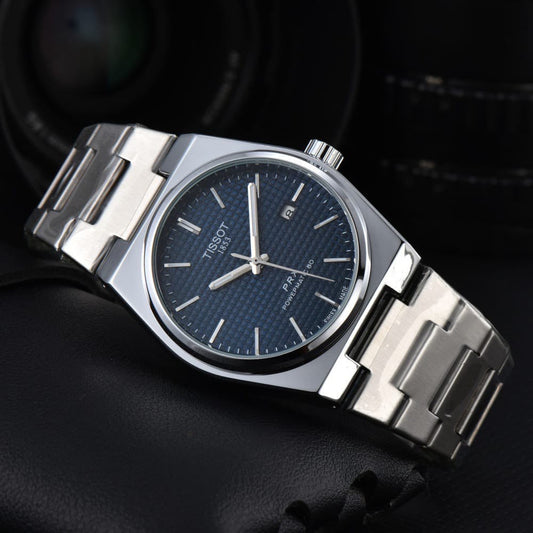 Blue Dial Silver Colour Tissot Watch For Men