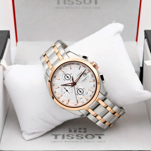 White And Gold Plated Premium Watch Dial Size 43 Mm For Men And Boys