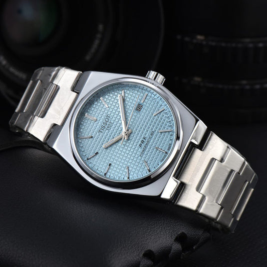 Skyblue Dial Silver Belp Luxurious Prx Watch For Men