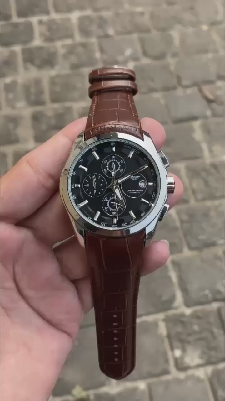 Tissot 1853 Chronograph Brown Leather Men's Watch